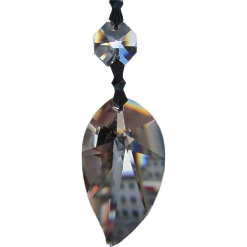Garland 10 Transparent Chandelier gorgeous 33% Full Crystal Healing Pendulum Lamp Prisms Hanging Pendants Rainbows 50mm M02039