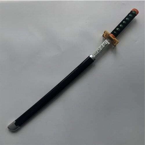 80cm Kimetsu no Yaiba Sword Weapon Demon Slayer Tokitou Muichirou Cosplay Sword 1:1 Anime Ninja Knife wood toy