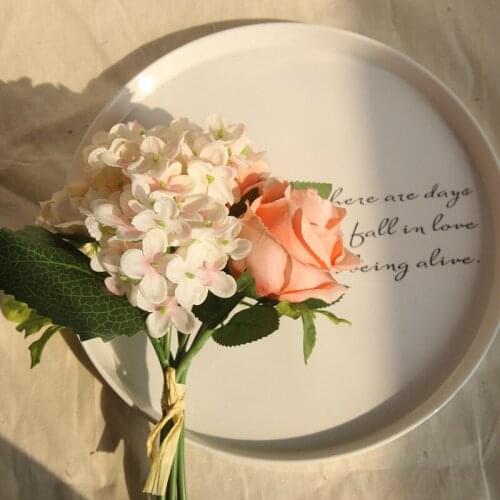 Beautiful Rose bouquet flores Artificial Silk Flowers home party wedding decoration Mariage fake Flower Botany Wall Flower