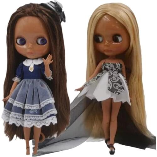 Blyth Doll BJD, Nude Customized BJD Doll with Black Skin 1/6 BJD Special Price Toy Gift