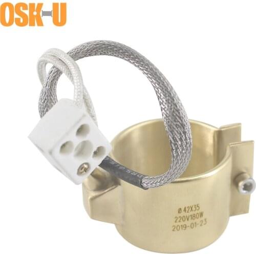 Brass Band Heater 42mm ID for Electronic Equipment 42x25/42x30/42x35mm 150W/180W/180W Heater Element