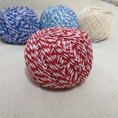NEW 1MM~1.5MM Cotton Bakers Twine Mix (100yard/spool) Bakers Twine Gift Packing RED Twine for Crafting MS15122502