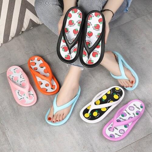 New Ladies' Flip Flops Fruit Lovely Women Summer Slippers Fruit Jelly Woman Beach Chinelo for Womens Fashion Casual Lady Shoes