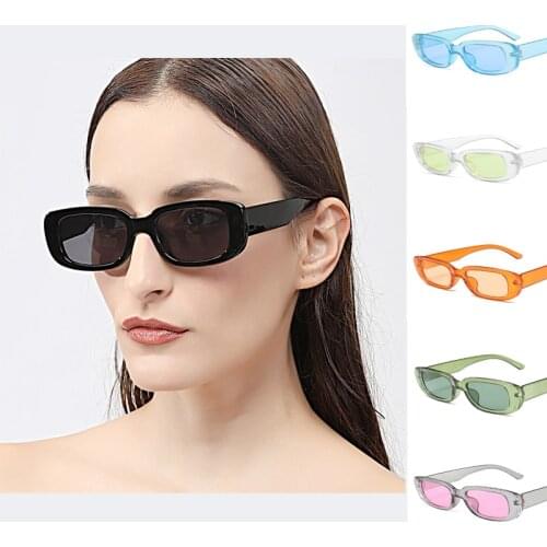 Elbru European and American Retro Trend Small Frame Sunglasses UV400 Protection Eyewear Summer Travel Beach Trendy Eyeglasses