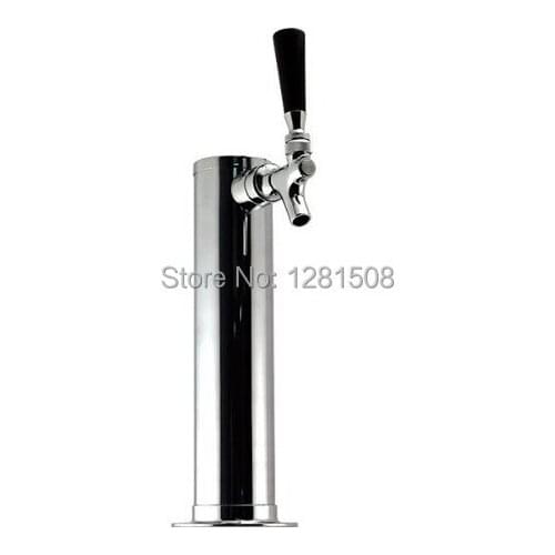 Single Tap/Faucet beer tower stainless steel body with brass beer tap