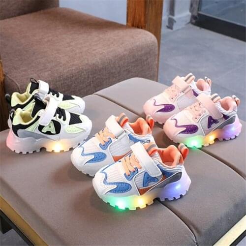 Disney2021 autumn twin wire sneakers male children 1 to 3 6 years old light shoes children soft bottom baby toddler girls net