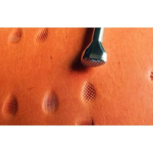 Alloy material Mesh Thumb pattern -Hand-work unique design carving punches stamp craft leather working tools