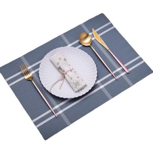 Nordic Anti Scalding Waterproof PVC Household Western Food Mat For Dishes Bowls Heat Insulation Pad