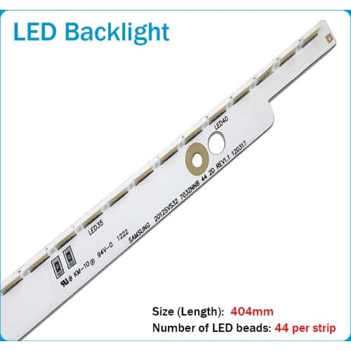 LED Backlight strip 44 lamp For 2012svs32 7032nnb 2D V1GE-320SM0-R1 32NNB-7032LED-MCPCB UA32ES5500 UE32ES6557 3V/LED