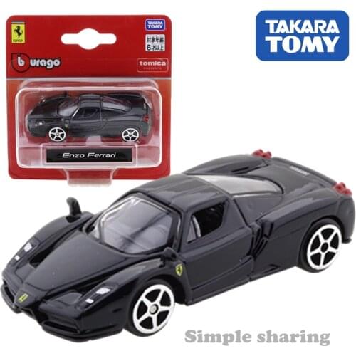 Takara Tomy Tomica Presents Burago Race & Play Series 3 Inch Enzo Ferrari Car Kids Toys Motor Vehicle Diecast Metal Model