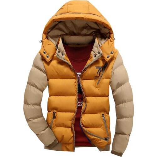 Thintenda 2017 New Warm Winter Jacket Men Down Jacket Casual Parka Men Padded Winter Jackets Casual Handsome Winter Coat For Men