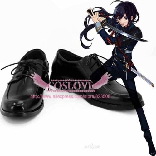 Touken Ranbu Online Namazuo Toushirou Black Shoes Cosplay Boots CosplayLove For Halloween Christmas Party