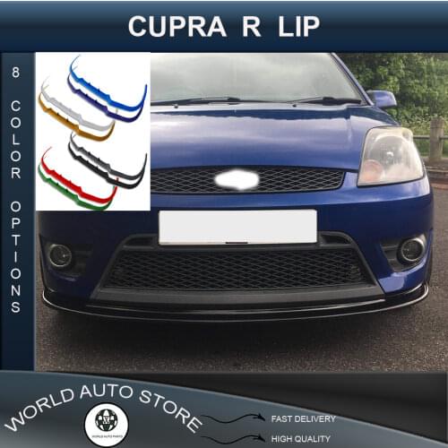 For ford fiesta mk6 front lip universal spoiler lip bumper 3 piece free fast shipping designed full harmony body kit design