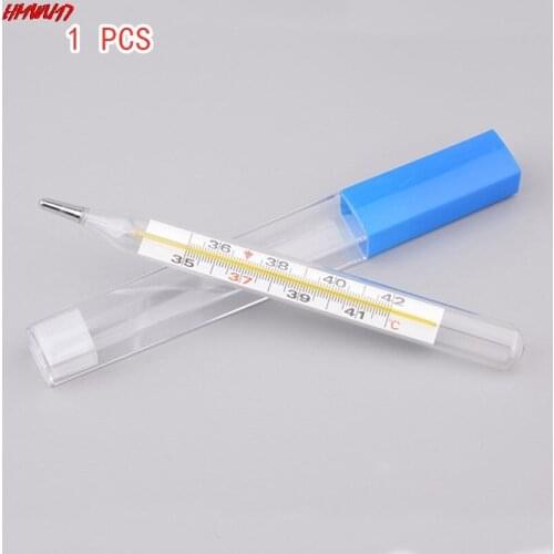 High Quality Body Temperature Measurement Device Armpit Glass Mercury Thermometer Home Health Care Product Large Size Screen