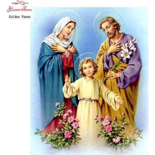 Golden Panno full square diamond embroidery 5d full square diamond painting religious Europe religious painting Home decor 09