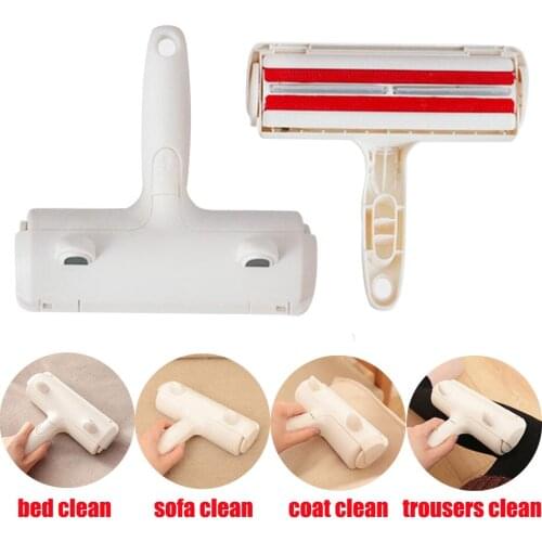 2-Way Pet Hair Remover Roller Lint Remove Brush Dog Cat Hair Clothes Carpet Cleaning Brush Fuzz Shaver