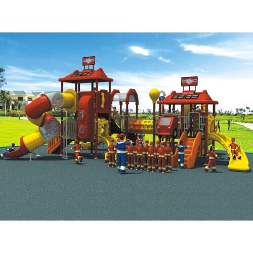 2017 Fire series big play structure amusement park outdoor playground for kids YLW-OUT1656