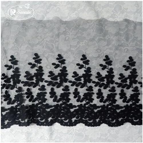 3Yards/Lot Fashion Flower Mesh Embroidery Lace Fabric Trim DIY Skirt Lengthening Dress Sewing Accessories RS2618