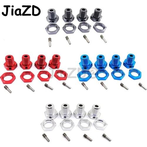 4PCS Aluminum Alloy 17mm Wheel Hex Hub Conversion Adapter For ERO-012 E56087-3 E-REVO RC Car Upgrade Replacement Spare Parts Y9