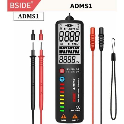 ADMS1 Voltage Indicator 2.4’‘LCD Non contact Live wire Detector Tester Electric Pen Voltmeter Multimeter NCV Continuity Test