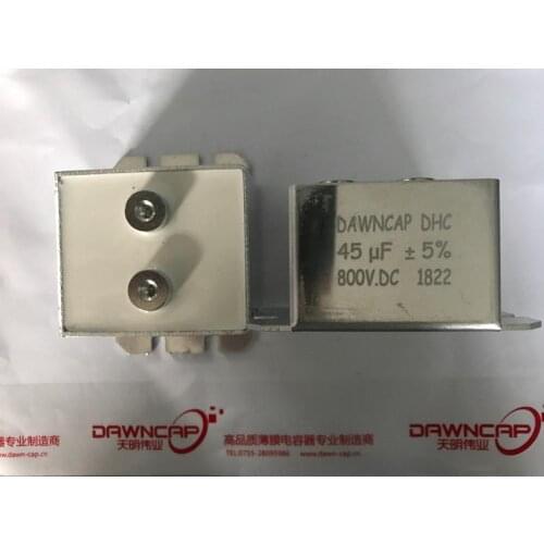 New All aluminum 45UF 800V DC commercial induction cooker electromagnetic heating capacitor