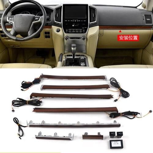 For Toyota Land Cruiser Atmosphere Light LC200 Modified Peach Interior Ambience Light Car Door Panel Light