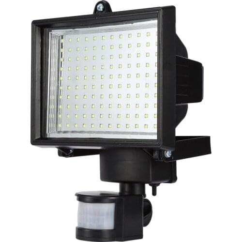 Solar Powered PIR Sensor 120LED Bright Flood Security Light Outdoor Garden Home 180 Degrees Light UK 120LED