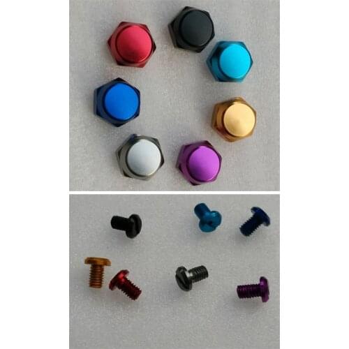 Nut screw and plate on the handle of fishing reel,free shipping