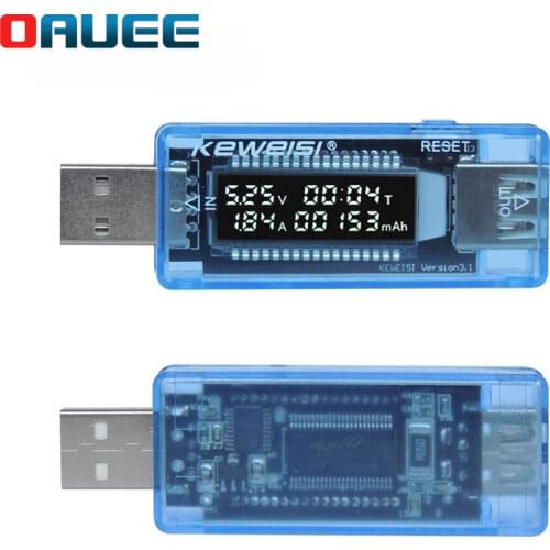 USB Current Voltage Capacity Tester Volt Current Voltage Detect Charger Capacity Tester Meter Mobile Power Detector Battery Test