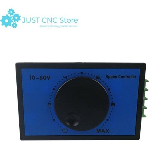 DC Motor Speed Controller 20A 10-60V PWM Regulating Current Switch Module Rotating button