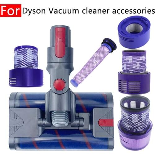 For Dyson V7 V8 V10 V11 Double Roller Head Floor Brush Hepa Filter Kit Smart Home Accessories Spare Parts Robot Vacuum Cleaner