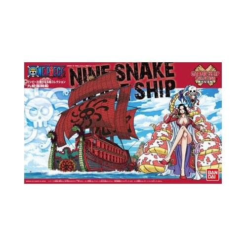Original Boa Hancock Nine Snake Pirate Grand ship collection anime one piece assembly toy