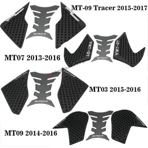 For Yamaha MT03 2015-2016 MT07 2013 to 2017 MT09 2014 to 2017 2018 MT 09Tracer Protector Anti slip Tank Pad Sticker Gas 3M Decal