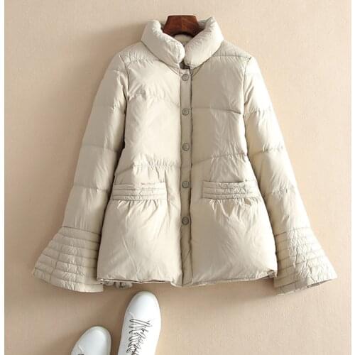 SEDUTMO Winter Vinatge Duck Down Coat Women Fashion Oversize Warm Jackets Spring Black Casual Pocket Parkas ED1621