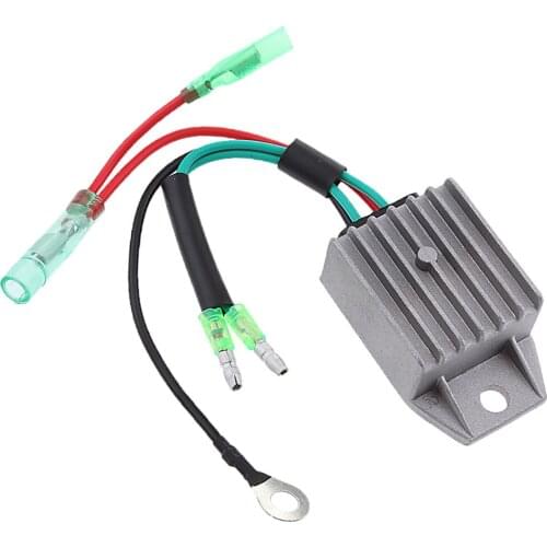 Boat Voltage Rectifier Regulator Fits for Yamaha 40HP 2-Stroke Motor Outboard Engines, Gray