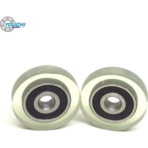 OD 22mm PU Coated Roller With 625RS Bearing PU62522-5 5x22x5mm Polyurethane Covered Rubber Bearing Wheel 5*22*5mm