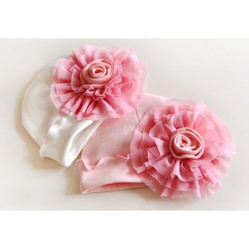 Toddler Girl Hat Infant 0-6M Winter Autumn Cap Beautiful Cotton Lace Floral Cute Kids Keep Warm Beanies