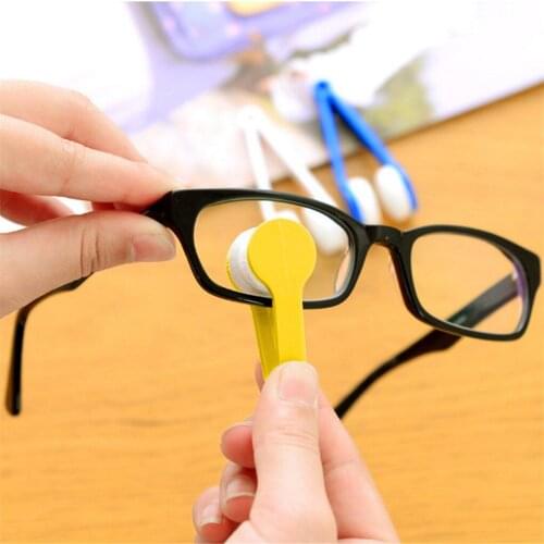 Glasses Cleaning Brush Spectacle Eyeglass Mini Microfiber Cleaning Brush Sunglass Eyewear Lens Maintain Tool