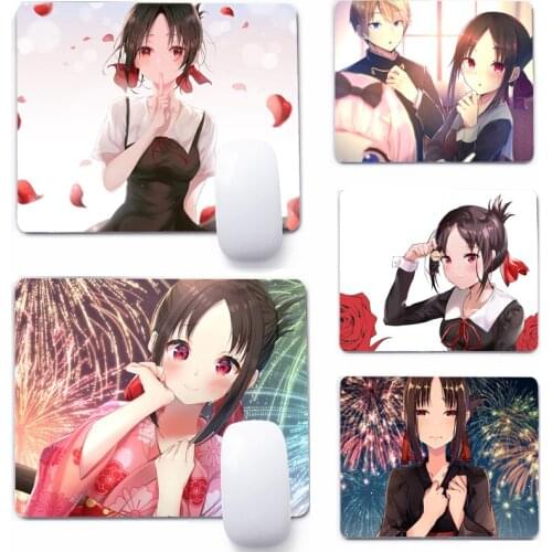 Cute Kaguya Sama Anime Mouse Pad Deskpad Gaming Writing Desk Mat Keyboard Mats For Office Home Computer Mousepad