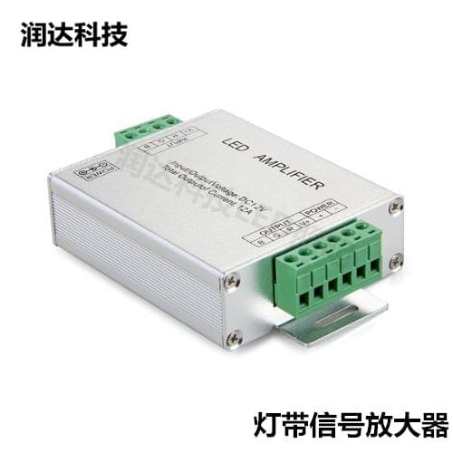 LED Colorful Lights with Signal Amplifier 12V24v Light Bar Signal Amplifier RGB Relay Amplifier Synchronizer