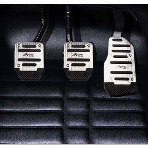 Universal aluminum non-slip car pedal accessories for Fiat Punto 500 Palio Argo grande panda Lifan X60 Cebrium Solano New Celliy