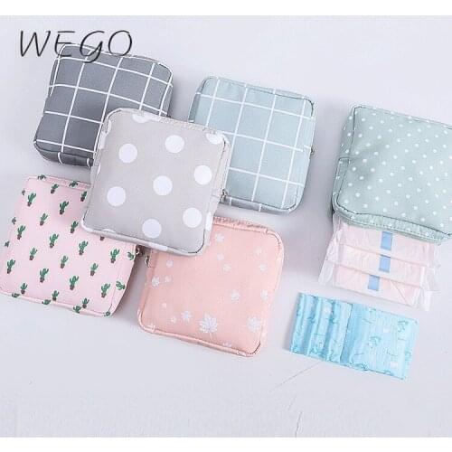 Women Coin Bags Girl Sanitary Pad Pouch Napkin Towel Bag Credit Card Holder Coin Purse Headphone Case Sanitary Pouch