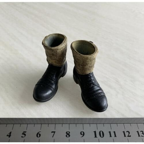 1/6th WWII German Army Yellow Leggings Rubber Boots Model for 12" Action Doll