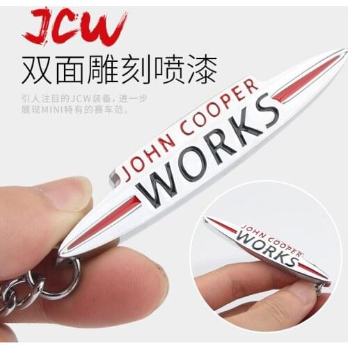 1pcs Zinc alloy Car key pendant keychain Key chain car styling for BMW MINI cooper one S F56 R55 R56 R60 R61 Auto Accessories