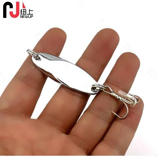 1PCS Spoon Fishing Lure 5cm 10g Peche Trout Metal Jig Wobbler Goods For Fishing Spinnerbait For Redfish Salmon Treble Hooks