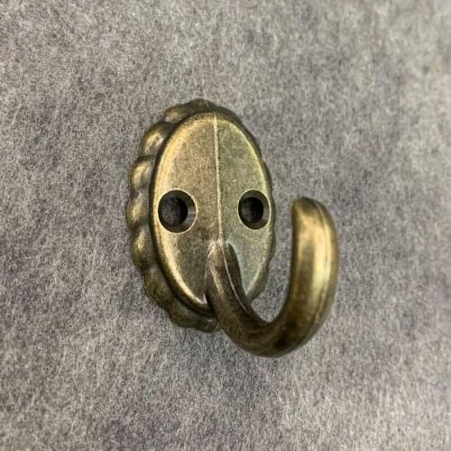 10x Metal Zinc Hooks For Hanging Vintage Bronze Door and Wall Hook Rack For Clothes Hat Bag Towel Antique Handicraft Accessories