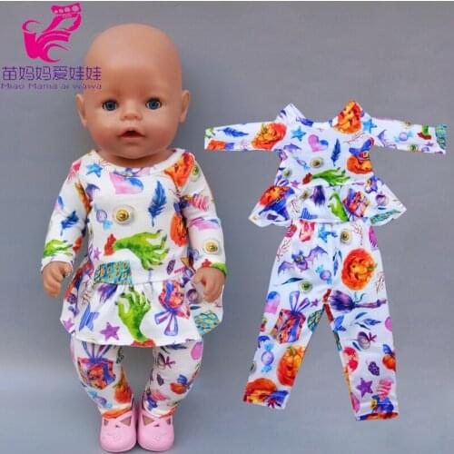 17 inch doll pajama set fit for 18 inch doll clothes trousers