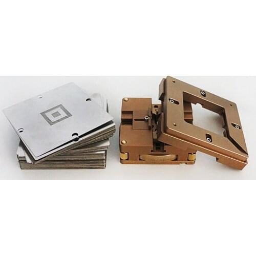 341PCS bga stencils 80MM 90MM universal reballing jig support stencil Holder Template for SMT SMD chips reballing