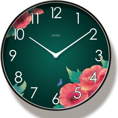 3D Flower Design 3D Nordic Minimalist Wall Clock Art Clock Ornament Restaurant Cafe Shop Modern Design Home Decor