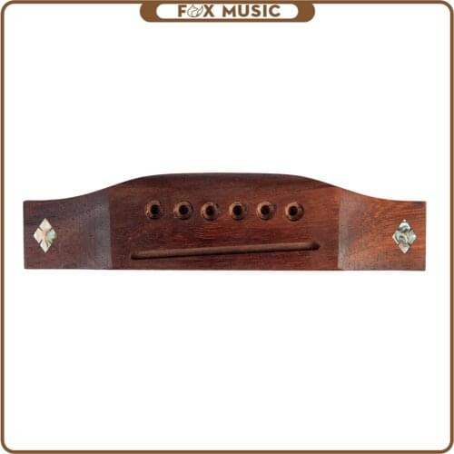 6 Strings Saddle Rosewood Durable Guitar Bridge Shell Inlay For Folk Acoustic Guitar Accessories